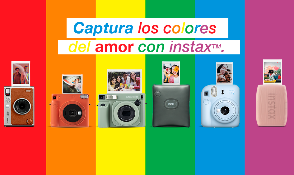 Captura los colores del amor con instax.