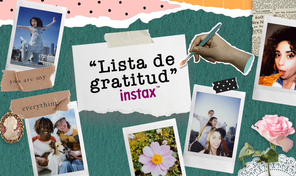 Cómo hacer tu lista de gratitud con fotos instax y journal aesthetic