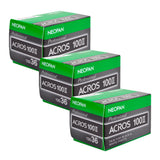 3-Pack Película Acros 100II 135/36