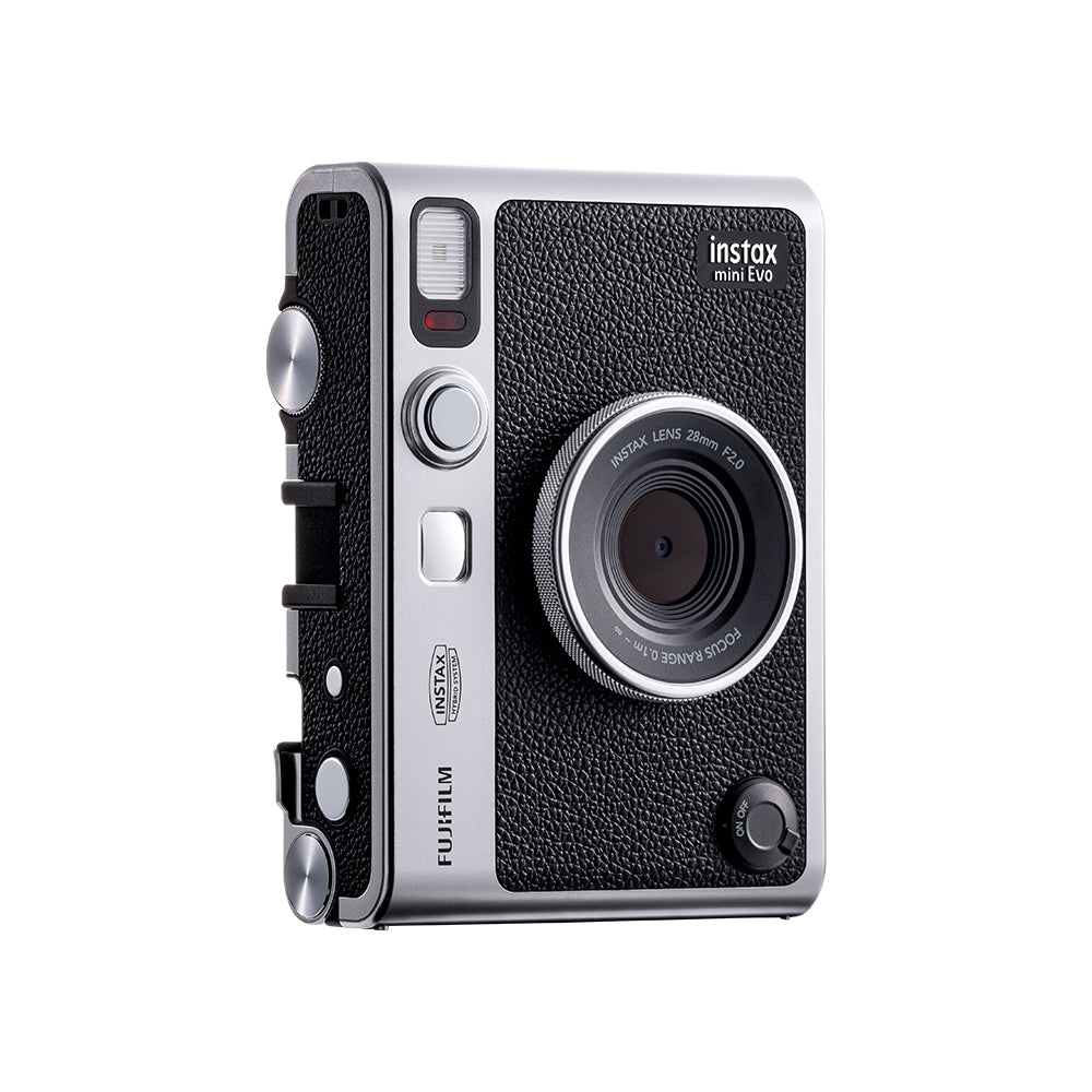 Kit Cámara instax mini Evo + Marco 3 en 1 + Película + Accesorios