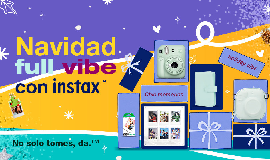 Una Navidad llena de sorpresas instax en cada rincón.