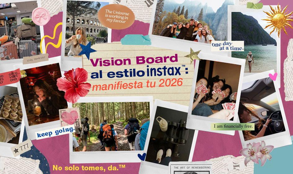 Vision board al estilo instax: manifiesta tu 2026