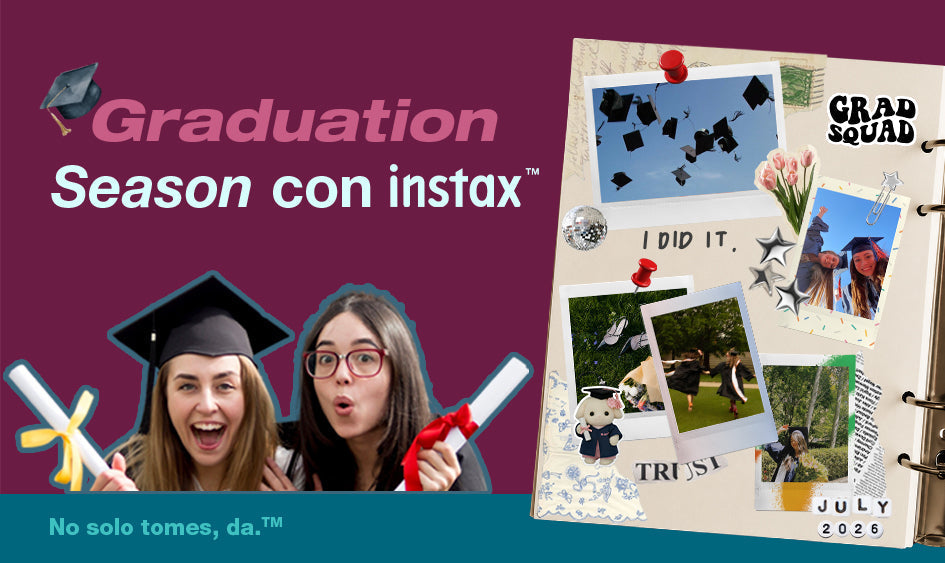 Graduation season con instax.