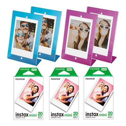 Película Instax Mini 60 fotos+ 4 portafotos