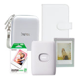 Paquete Instax Mini Link 2 Blanca + 20 Fotografías + Accesorios