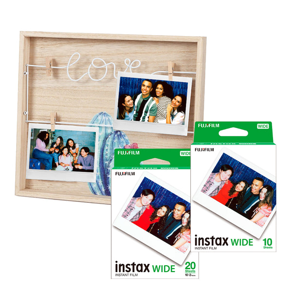 Pack 3 Películas instax Wide + Marco