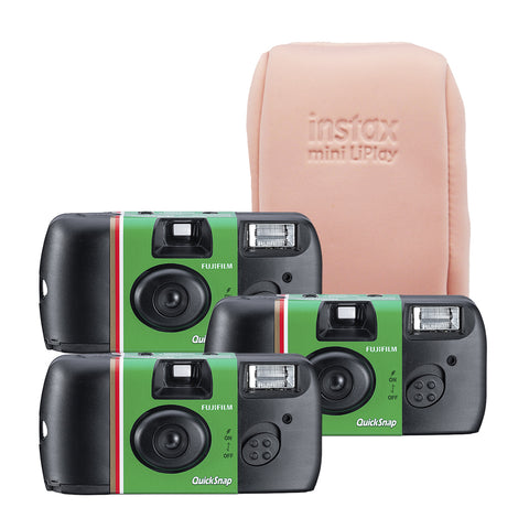 3-Pack Cámaras Quicksnap Flash 27ex
