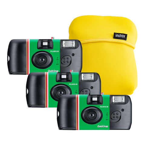 3-Pack Cámaras Quicksnap Flash 27ex