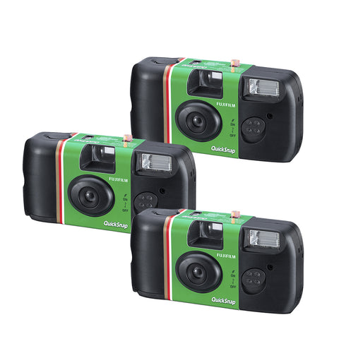 3-Pack Cámaras Quicksnap Flash 27ex