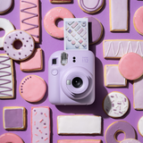 Paquete Instax Mini 12 Lila + Funboard