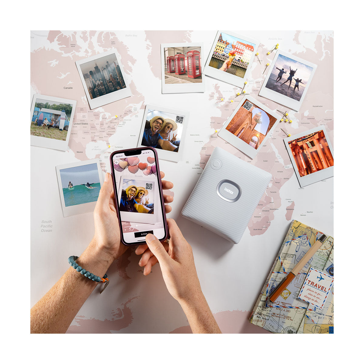 Kit Impresora instax SQUARE Link + Cámara Pal