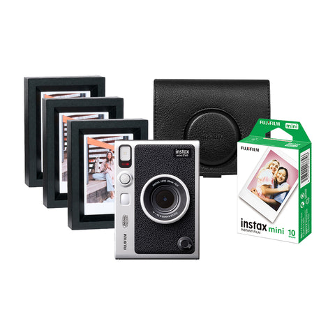 Kit Cámara Instantánea Instax Mini Evo + Marco 3 en 1 + Película + Accesorios