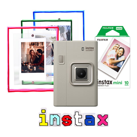 Kit Cámara Instantánea Instax LiPlay + Marco Magnético + Película + Accesorios